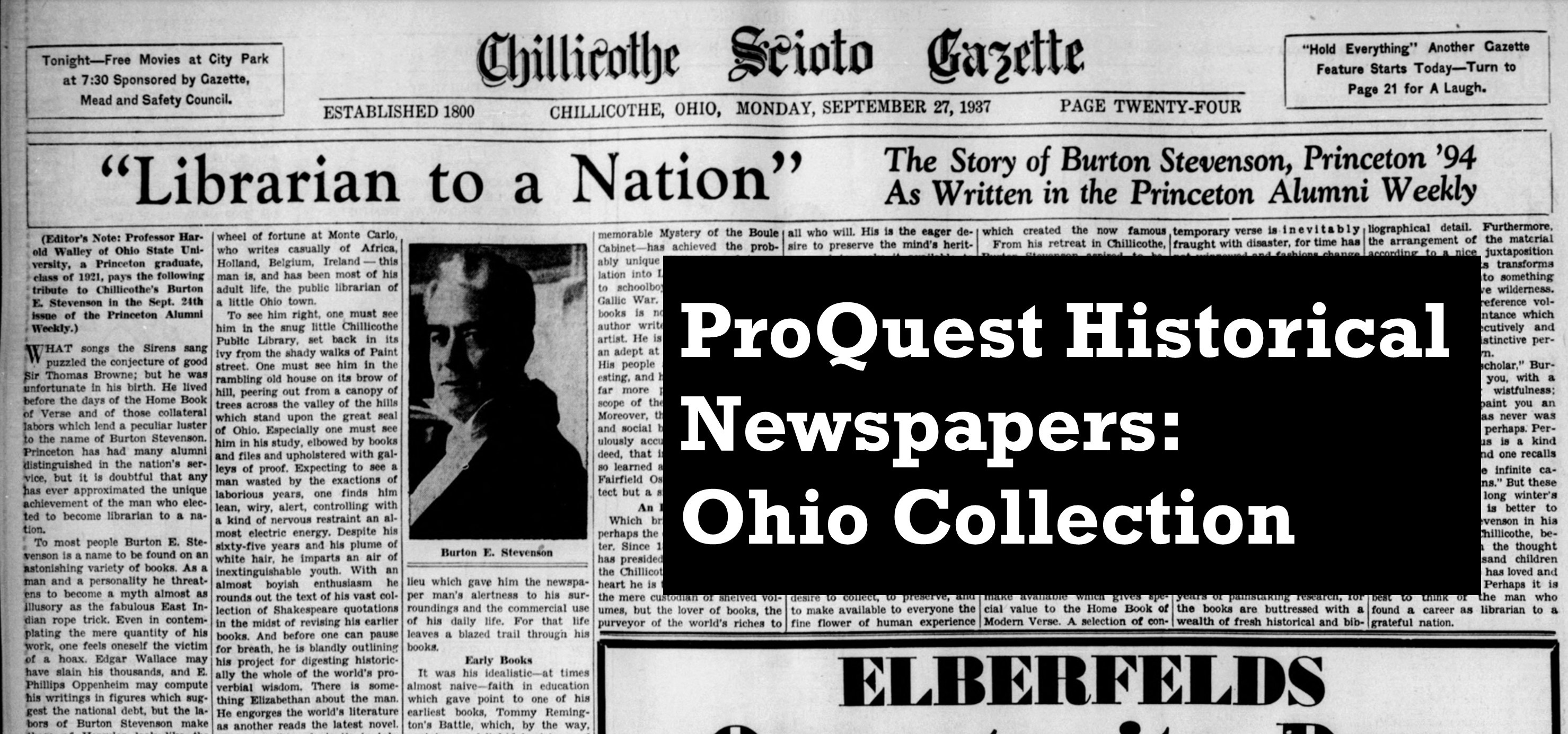 Chillicothe Gazette digital archives now available with your library
